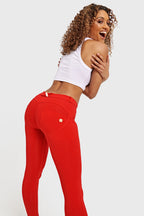 WR.UP® أزياء - خصر متوسط ​​الارتفاع - طول 7/8 - أحمر