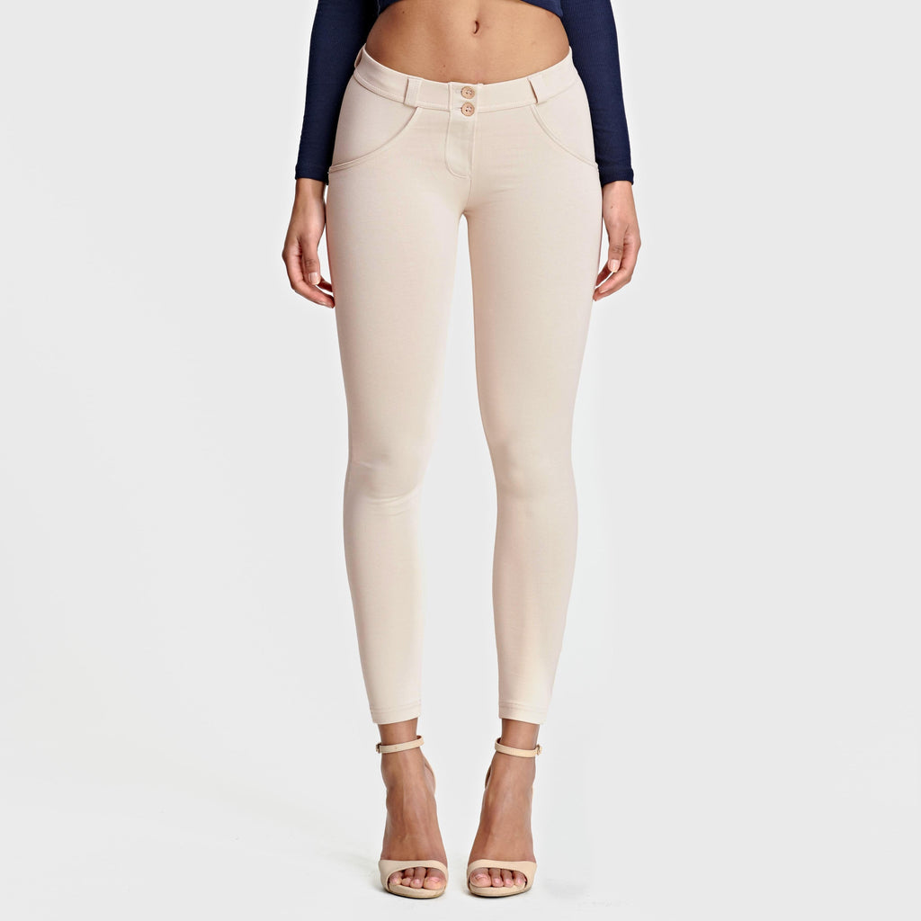 WR.UP® أزياء - خصر متوسط ​​الارتفاع - طول 7/8 - بيج فاتح