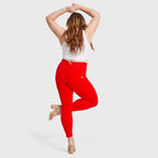 WR.UP® Curvy Fashion - خصر مرتفع - طول 7/8 - أحمر