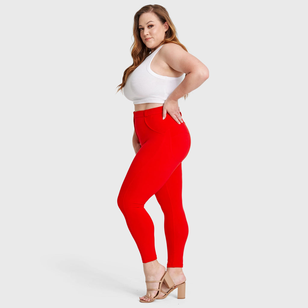 WR.UP® Curvy Fashion - خصر مرتفع - طول 7/8 - أحمر