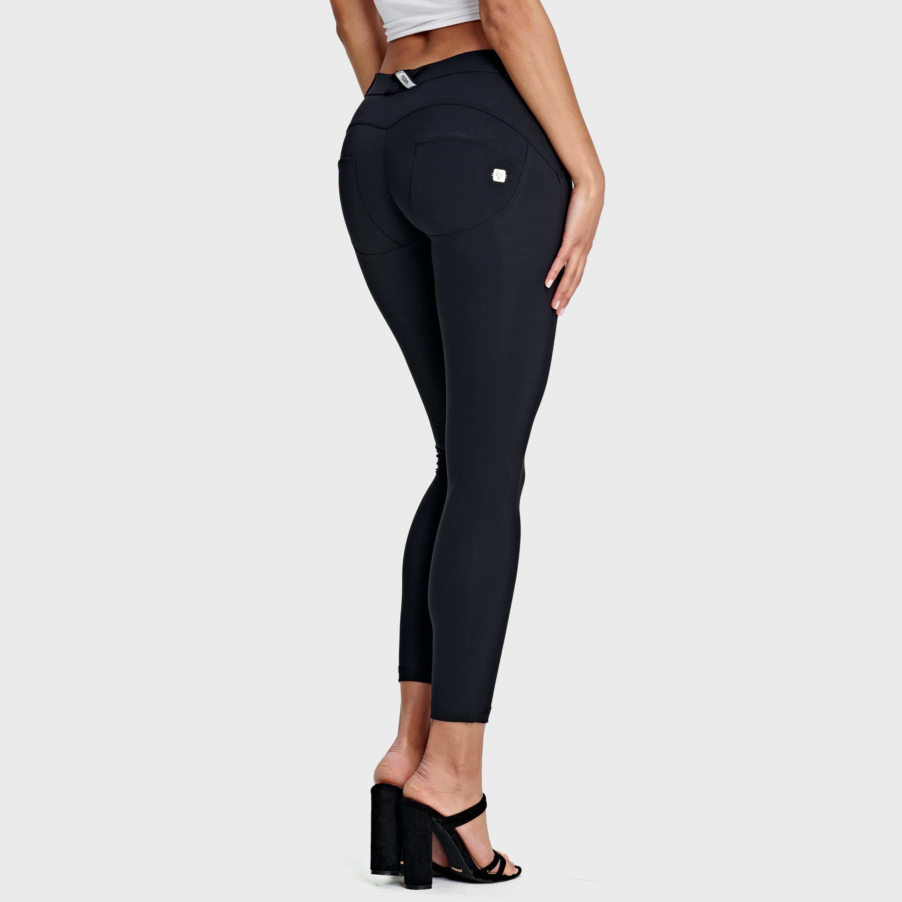 بنطال جينز WR.UP® Diwo Pro - متوسط ​​الارتفاع - طول 7/8 - أسود 