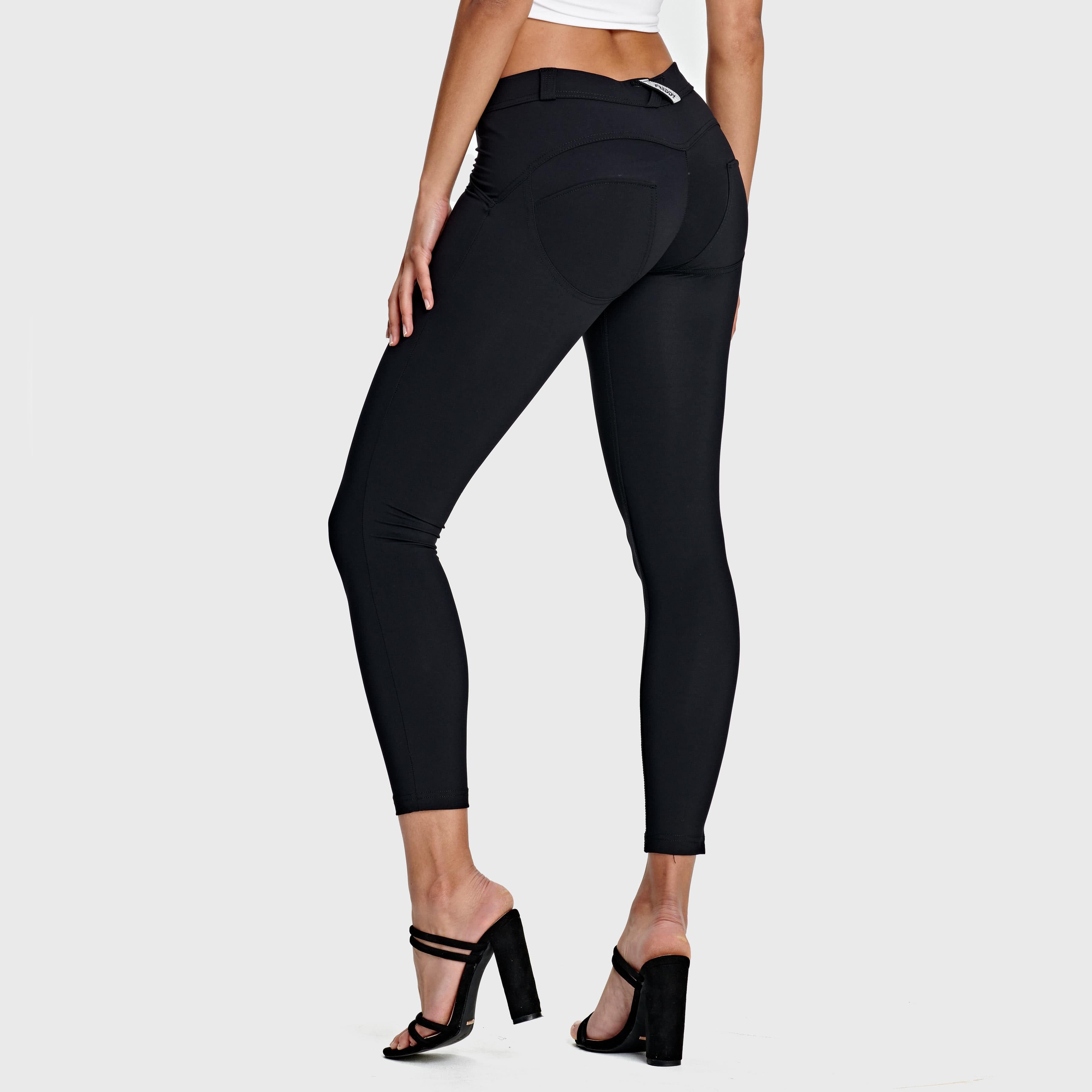 بنطال جينز WR.UP® Diwo Pro - متوسط ​​الارتفاع - طول 7/8 - أسود 