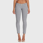 WR.UP® أزياء - خصر منخفض - طول 7/8 - رمادي ميلانج 