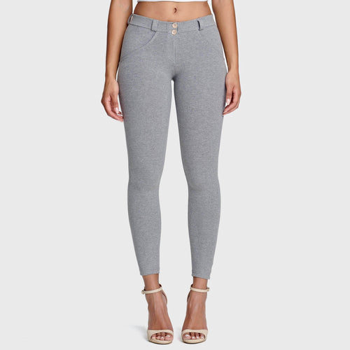 WR.UP® أزياء - خصر متوسط ​​الارتفاع - طول 7/8 - رمادي ميلانج