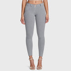 WR.UP® أزياء - خصر متوسط ​​الارتفاع - طول 7/8 - رمادي ميلانج