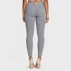 WR.UP® أزياء - خصر متوسط ​​الارتفاع - طول 7/8 - رمادي ميلانج