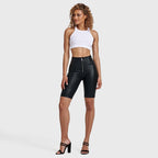 WR.UP® Metallic Lurex - High Waisted - Biker Shorts - Midnight Black