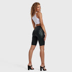 WR.UP® Metallic Lurex - High Waisted - Biker Shorts - Midnight Black