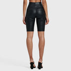 WR.UP® Metallic Lurex - High Waisted - Biker Shorts - Midnight Black