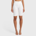 شورت رياضي قصير من WR.UP® إصدار محدود - خصر عالٍ - أبيض