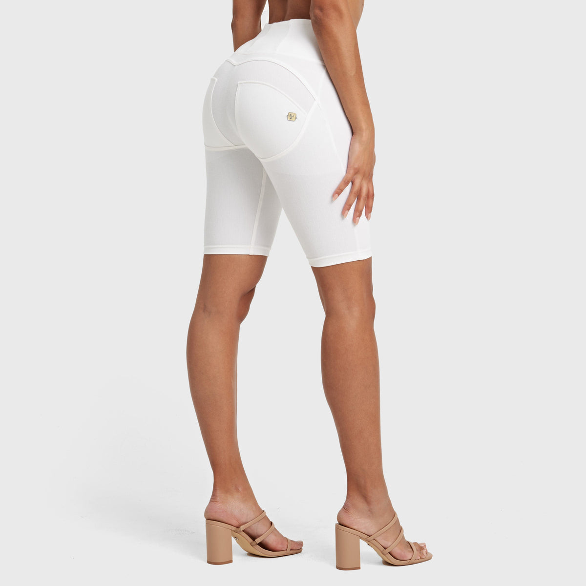 WR.UP® Drill Limited Edition - High Waisted - Biker Shorts - White