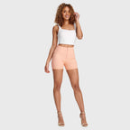 شورت WR.UP® للأزياء - بخصر عالٍ - وردي فاتح