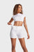 WR.UP® Fashion - High Waisted - Shorts - Pastel White