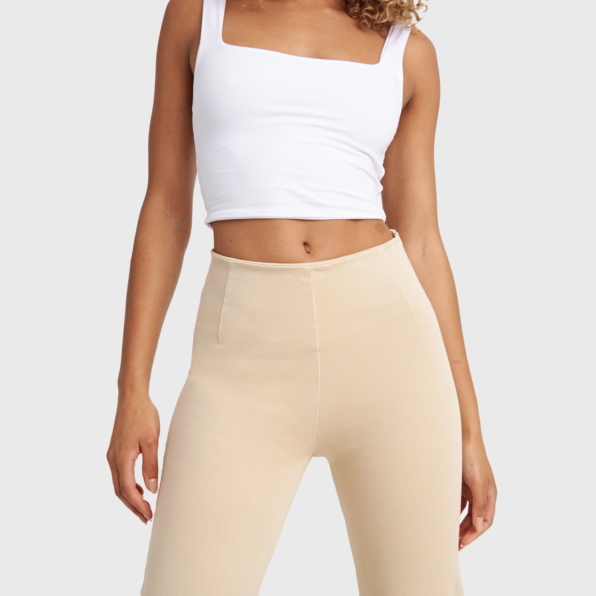 WR.UP® Snug Jeans - High Waisted - Cropped - Beige