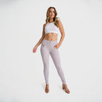 بنطلون جينز ضيق من WR.UP® - خصر مرتفع - طول كامل - رمادي فاتح