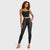 WR.UP® Snug Distressed Jeans - High Waisted - Full Length - Black + Black Stitching