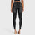 WR.UP® Snug Distressed Jeans - High Waisted - Full Length - Black + Black Stitching