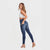 WR.UP® Snug Jeans - High Waisted - Full Length - Dark Blue + Blue Stitching