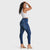 WR.UP® Snug Curvy Jeans - High Waisted - Full Length - Dark Blue + Blue Stitching