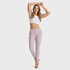 بنطلون جينز ضيق من WR.UP® - خصر مرتفع - طول 7/8 - رمادي فاتح