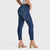 WR.UP® Snug Jeans - High Waisted - 7/8 Length - Dark Blue + Blue Stitching