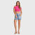 WR.UP® Snug Jeans - High Waisted - Shorts - Light Blue + Blue Stitching