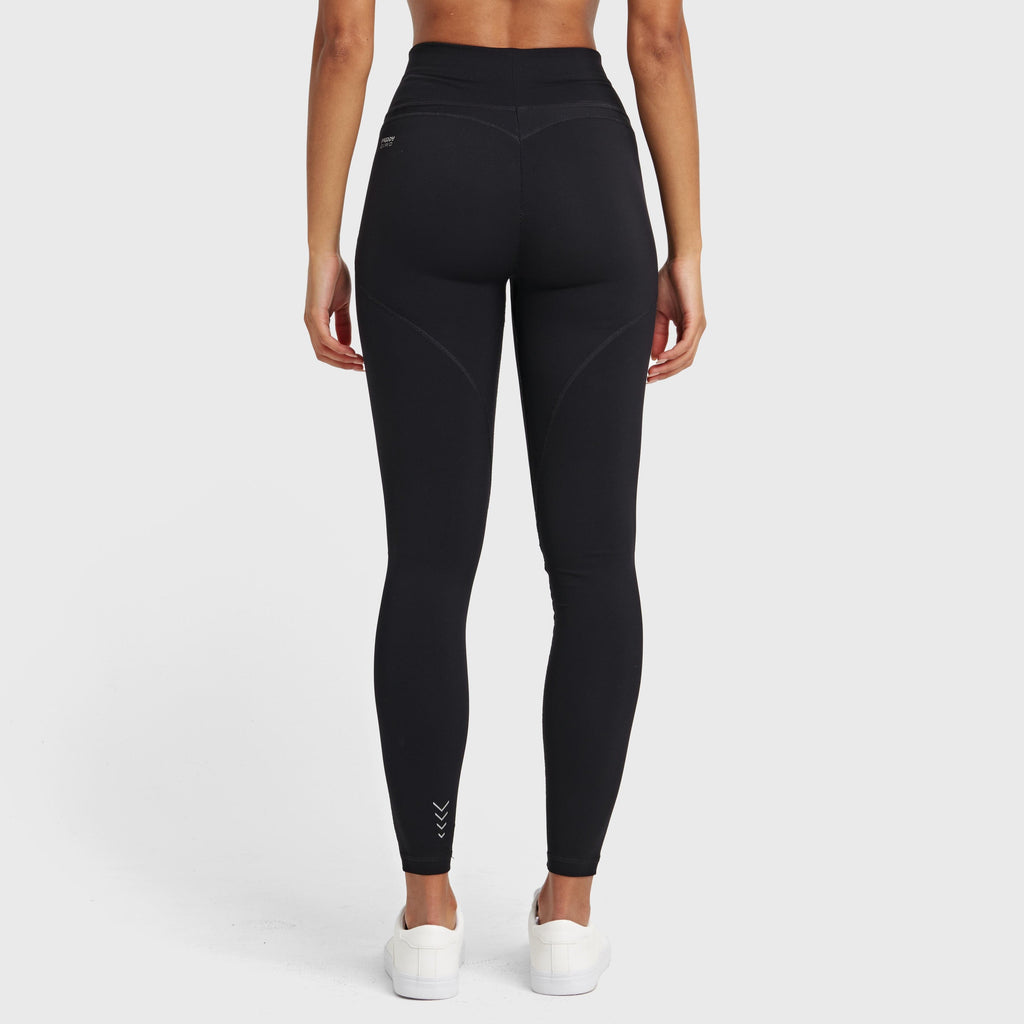 بنطال رياضي عالي الخصر من WR.UP® Diwo® Pro Sport - طول 7/8 - أسود 