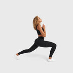 بنطال رياضي عالي الخصر من WR.UP® Diwo® Pro Sport - طول 7/8 - أسود 