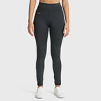 بنطال رياضي WR.UP® Diwo Sport - خصر مرتفع - طول 7/8 - أسود 